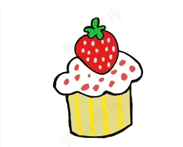 小蛋糕 草莓蛋糕图片