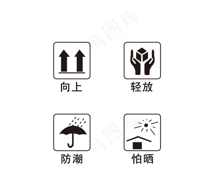 向上轻放防潮怕晒图片