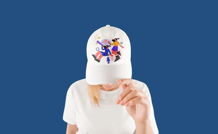 白色棒球帽子 图片
