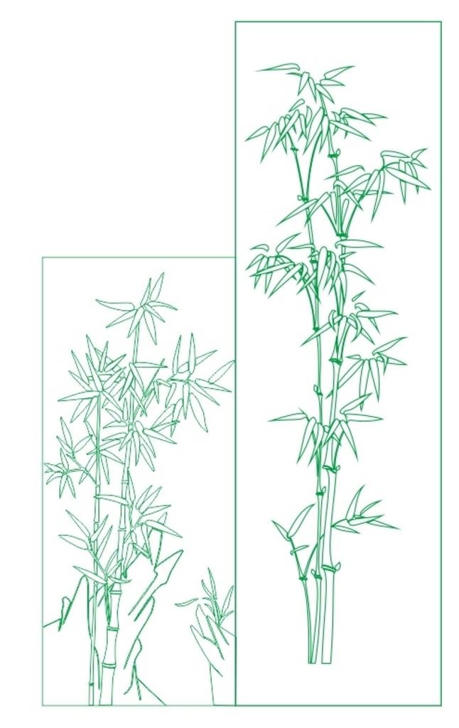 竹子平面图例图片