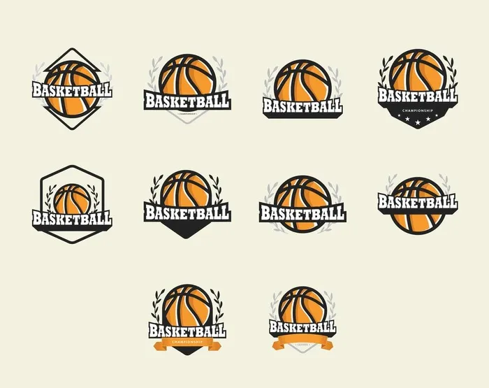 手绘霸气篮球UI图标插画设计图片