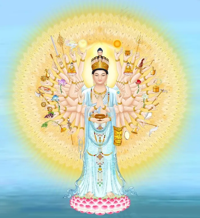 千手千眼观世音菩萨像图片5906x6644psd模版下载