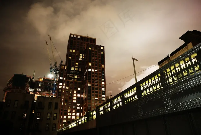 都市夜景,城市夜景,壁纸,夜景摄影,棋子,灯夜建筑施工