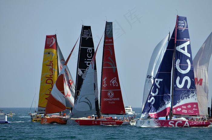 帆船赛沃尔沃环球帆船赛帆船海海洋