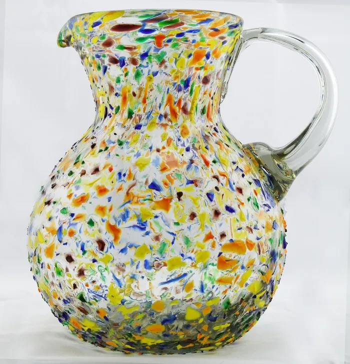 花瓶，投手，玻璃，玻璃艺术，彩色玻璃