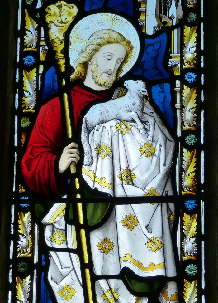 教堂的窗户，彩绘玻璃，英格兰，英国
