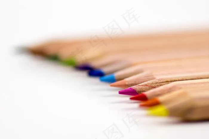 铅笔,水彩笔,彩笔,蜡笔,绘画文具,工作室拍摄的彩色蜡笔