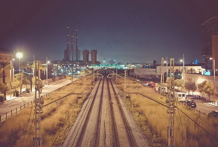 现代建筑,都市夜景,城市夜景,夜景摄影,街道,城市灯光夜景