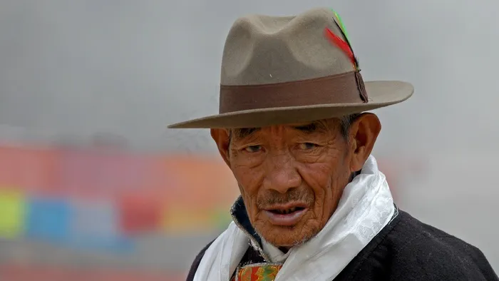 西藏，帽子，男子，人