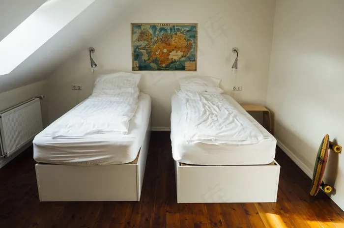 床,室内一角,卧室,沙发,酒店床,冰岛酒店卧室旅馆