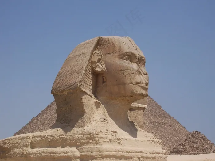 埃及，狮身人面像，1839年，吉萨，Weltwunder，文化，坟墓