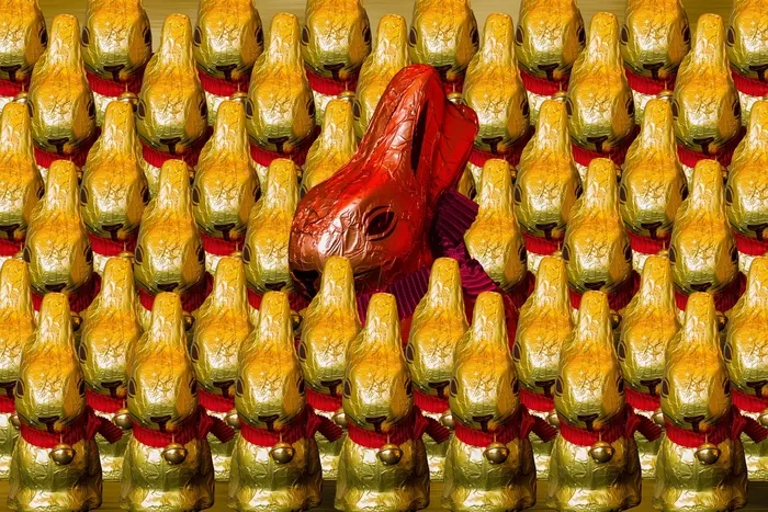 复活节，复活节兔子，巧克力，金