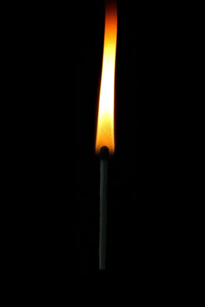 比赛,火柴杆,灯,生日蜡烛,火柴,在黑色背景上燃烧的比赛