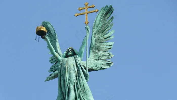 布达佩斯，英雄广场，大天使