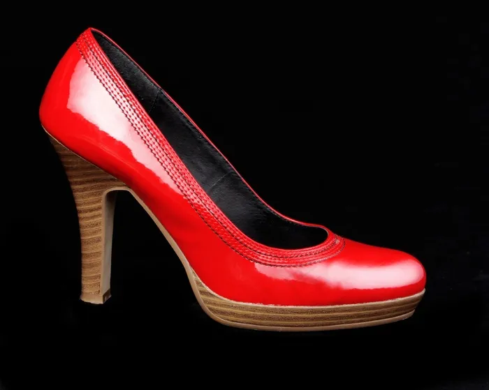 鞋子，红色，股票，添加，女人