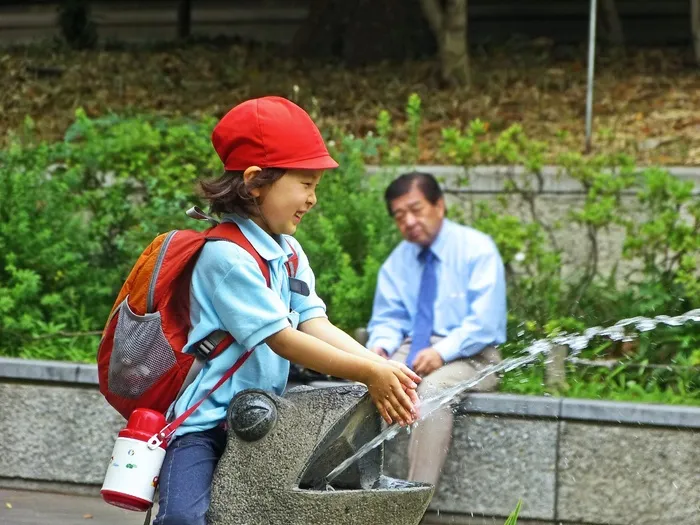 日本，东京，上野，公园，日语，女孩，老人