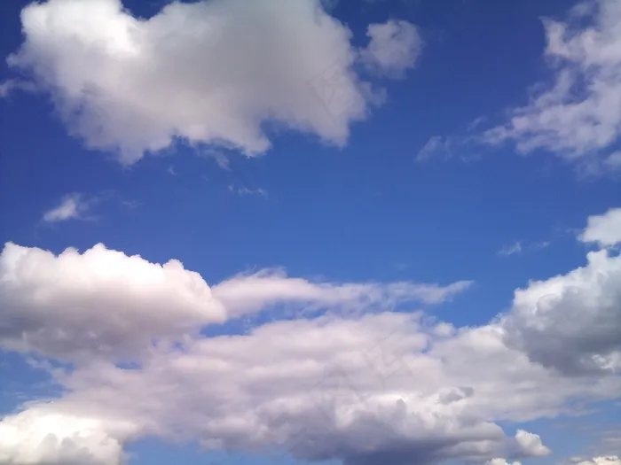 云，天空，蓝色，多云的天空