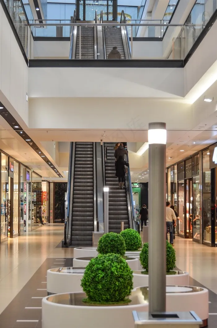 购物中心，购物，楼梯，移动，购买，自动扶梯