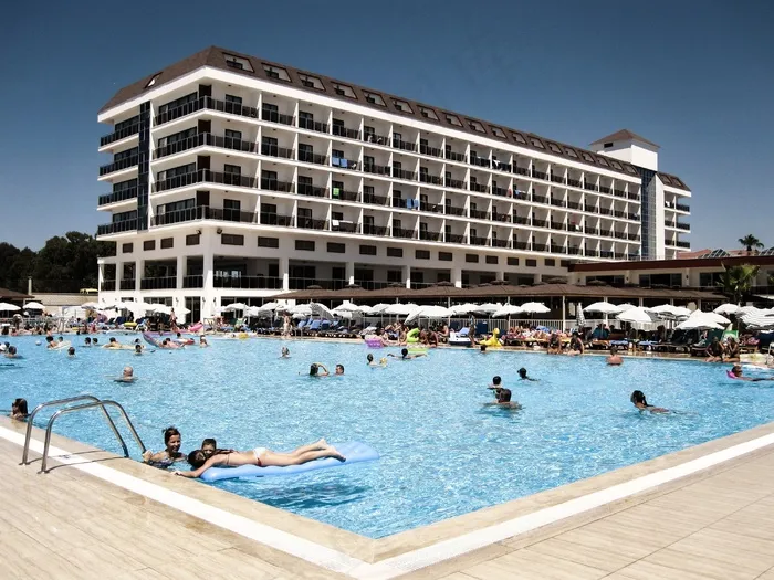 游泳池，酒店，假期，土耳其，水，游泳池，大海