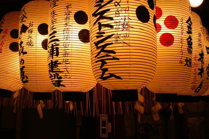 灯笼日本东京庙神社夜亚洲