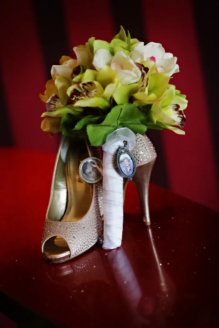 婚礼，花束，鞋子，高跟鞋，拉刀，庆典