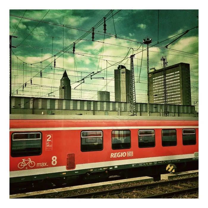 法兰克福，火车站，铁路，火车