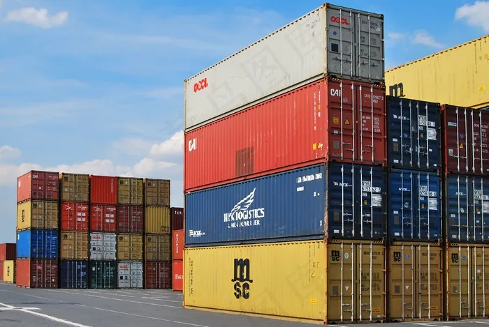 码头，集装箱，出口，货物，货运，运输