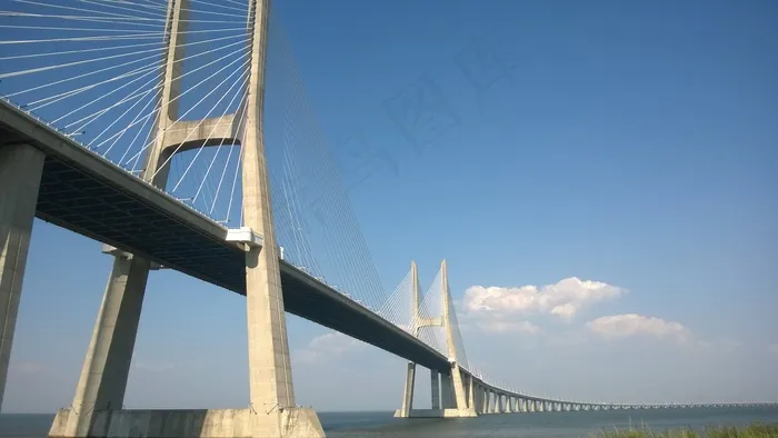 瓦斯科达伽马大桥，桥，葡萄牙，里斯本