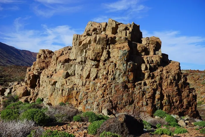 乌坎卡等级，岩石，悬崖，玄武岩，熔岩