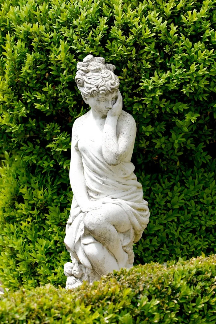 雕像，女人，身体，艺术，花园装饰