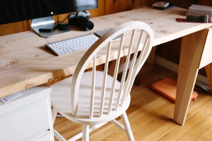 木头，椅子，书桌，办公室，业务，创意，硬木