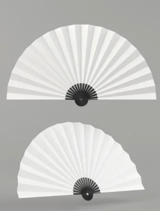 扇子样机图片
