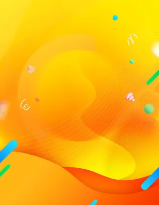 618黄色时尚渐变背景图片