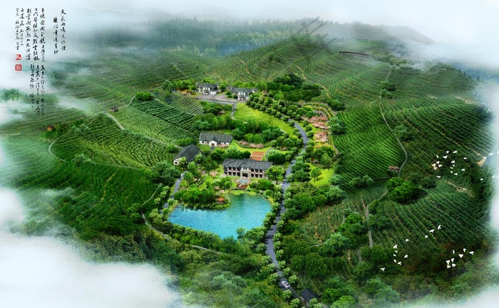 建筑鸟瞰图图片