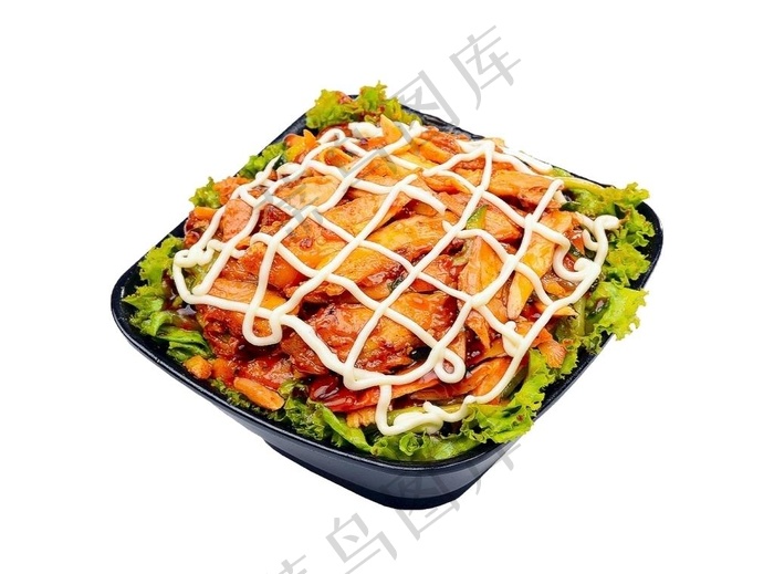 烤肉拌饭美食料理图片