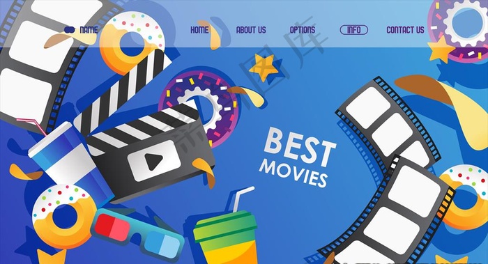 平面广告 海报模版 电影海报图片ai矢量模版下载