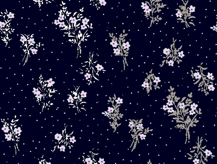 波点小碎花图片 - 菜鸟图库