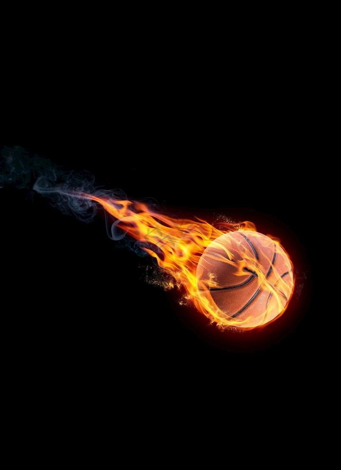 菜鸟图库提供高质量设计素材下载, 本素材作品名称为火焰篮球元素图片