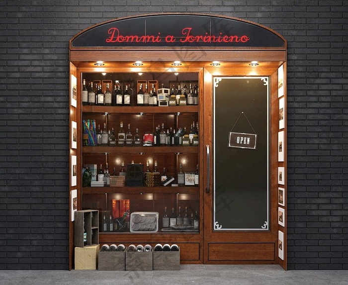 c4d酒水产品橱窗图片 菜鸟图库提供高质量设计素材下载, 本素材作品